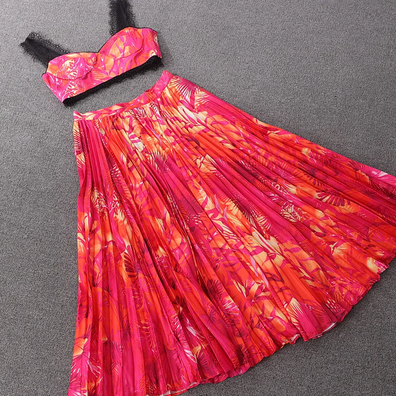 Комплект из двух предметов Женский Топ без бретелек эластичные шорты роскошный