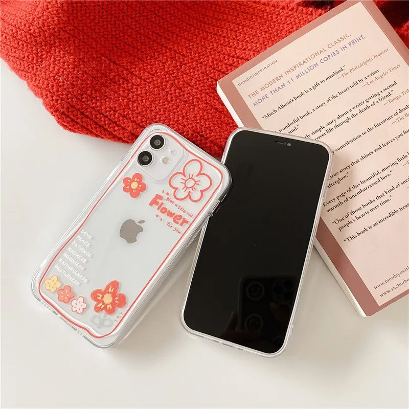 

Creativity clear laser letter Couple soft Case For iPhone 11 12 Pro Max mini 7 8 Plus XR X XS MAX SE silicone phone cover fundas