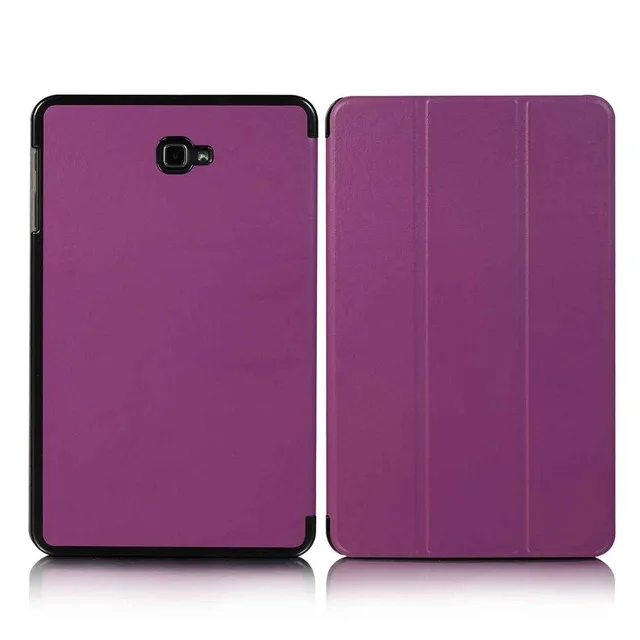 Ручка+ пленка для samsung Galaxy Tab A6 SM-T580 SM-T585 смарт-чехол для планшета с функцией сна для Galaxy Tab A 10,1 Магнитный чехол - Цвет: 3 FOLDED-PURPLE