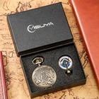 Антикварные карманные часы в стиле ретро, подвесная цепочка, модные часы для мужчин и женщин, подарочный набор, ожерелье, лучший подарок для мужа