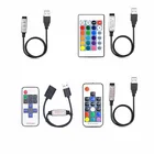 5 В, 12 В, 24 В, USB Светодиодная лента, светильник s, RGB, USB, RF, пульт дистанционного управления, 5, 12, 24 В, вольт, USB Светодиодная лента, светильник, 3, 11, 17, 24 ключа, пульт дистанционного управления