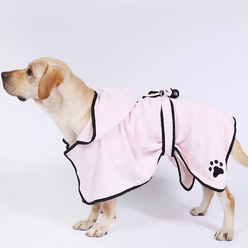 

XS-XL Dog Bathrobe Absorbent Quick Dry Super Warm Dog Towel For Small Medium Large Dogs Microfiber Pet Drying Towel