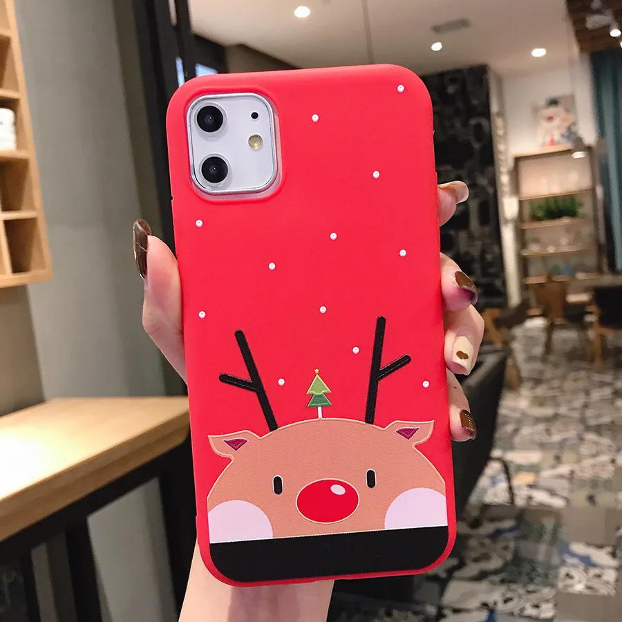 Коробка Рождественские Чехол для мобильного телефона iPhone 11 PRO MAX 7/6/6S/7s 8 Plus X XS XR