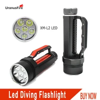 diving light 6l2 7200lm led diving flashlight waterproof lamp scuba submersible underwater 100m work torch 32650 batteries