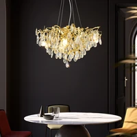 modern led chandelier for hall decorate hang lamp luxury living room restaurant bedroom indoor lighting crystal hanging lamp