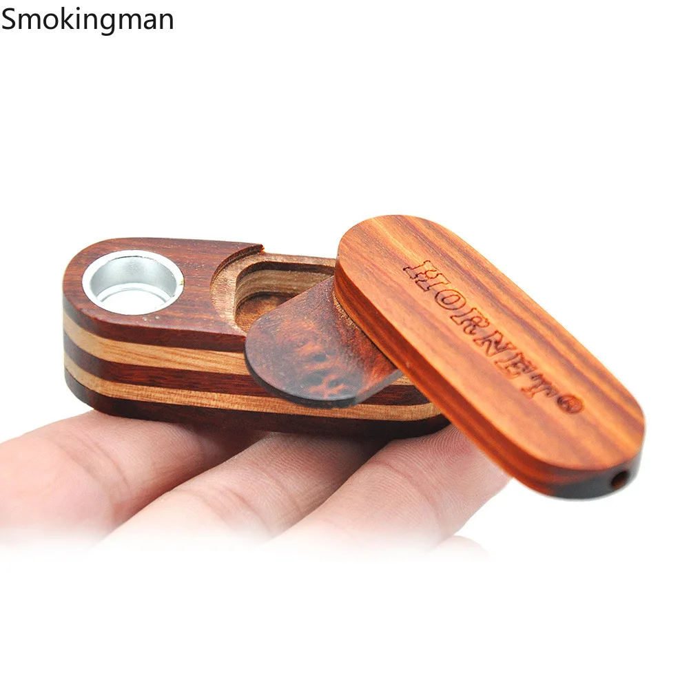 

pipe handmade double-layer rotating pipe wood pipe Wood pipe