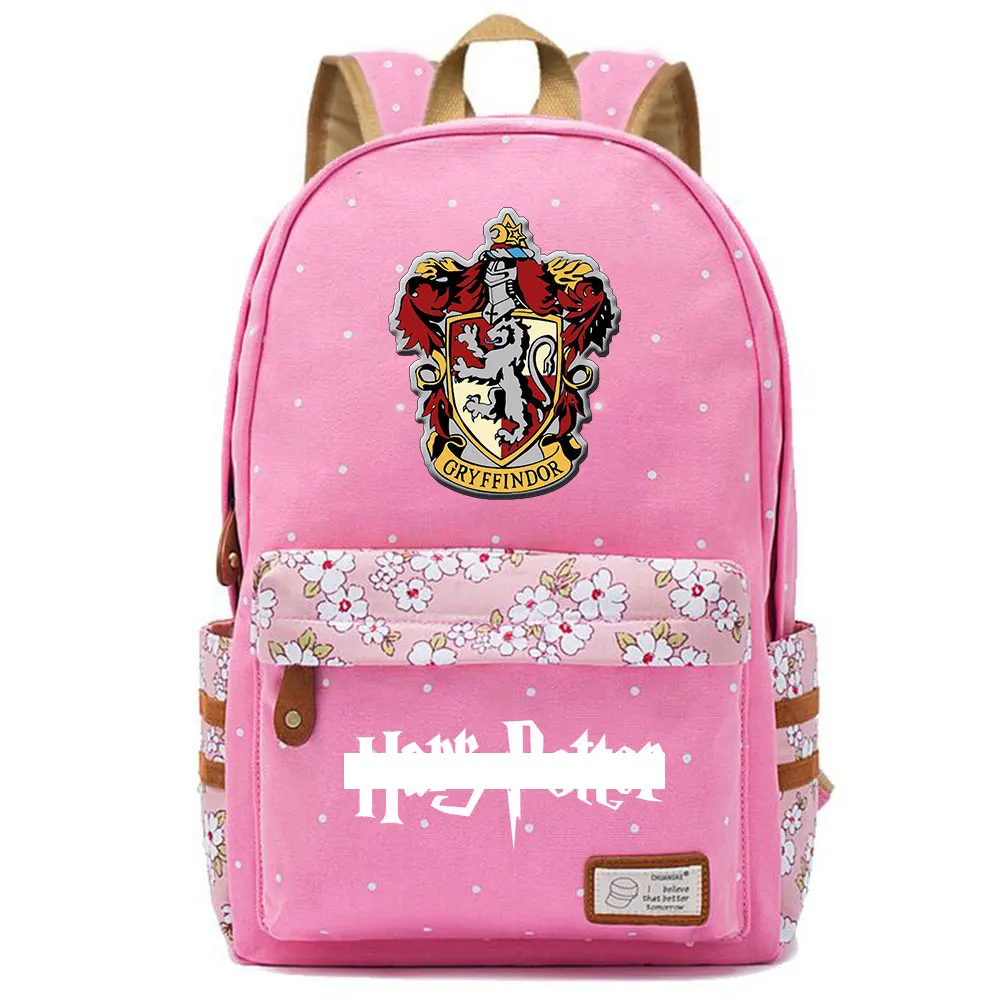 F0301 Горячая Волшебная школа Ravenclaw Орел детская школьная сумка для девочек Женская сумка рюкзак для подростков холщовый женский рюкзак - Цвет: F03-08