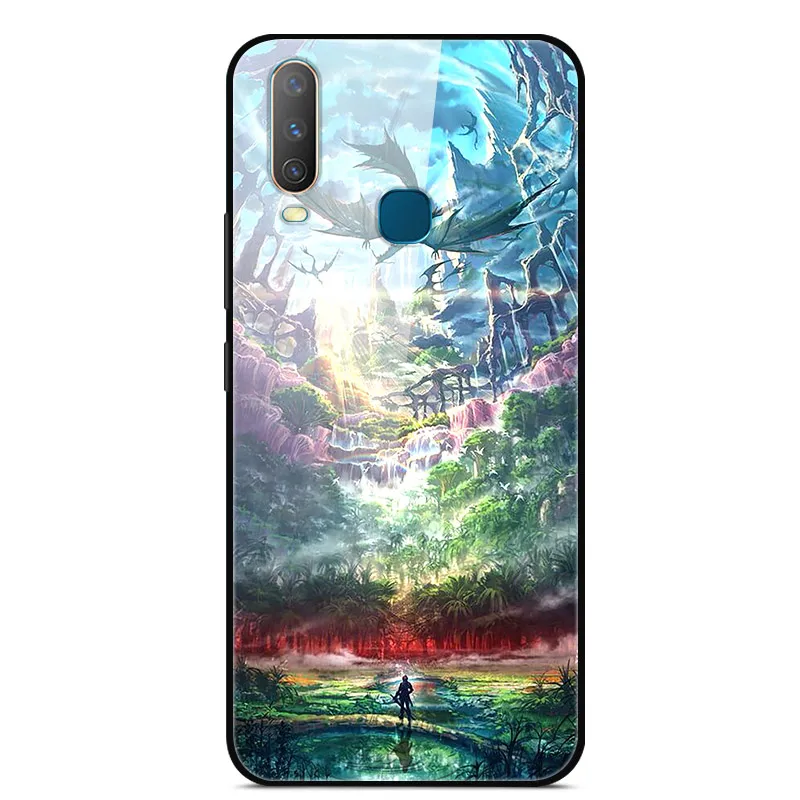 39 ДЛЯ VIVO Y17 чехол из закаленного стекла с изображением планеты космос, чехол из стекла для Vivo Y17 Y 17 VivoY17 1902, чехол для Vivo Y3 Y12 Y15 - Цвет: 39
