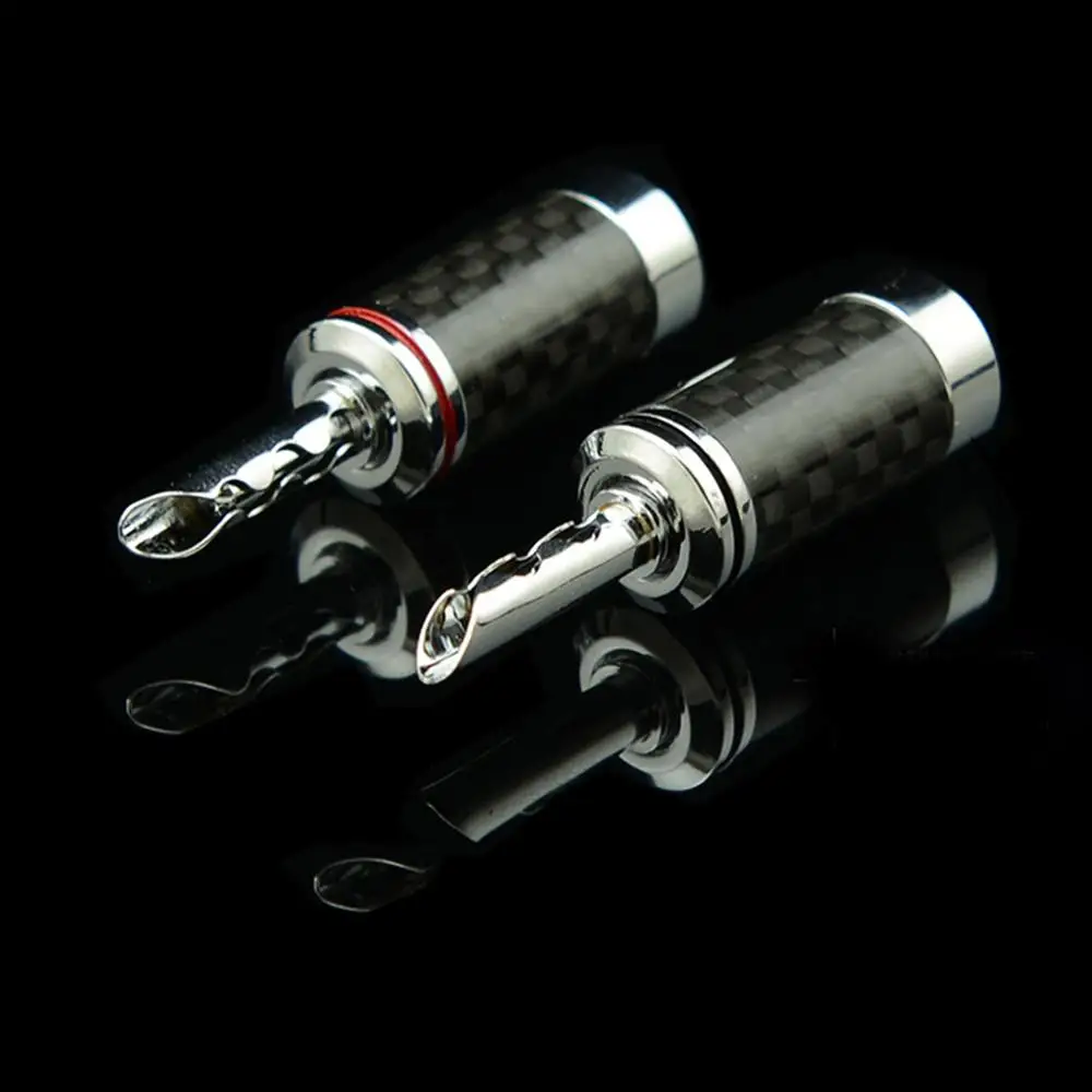 HIFI родиевое покрытие Tellurium медь карбоновый DIY волоконный Акустический кабель BFA