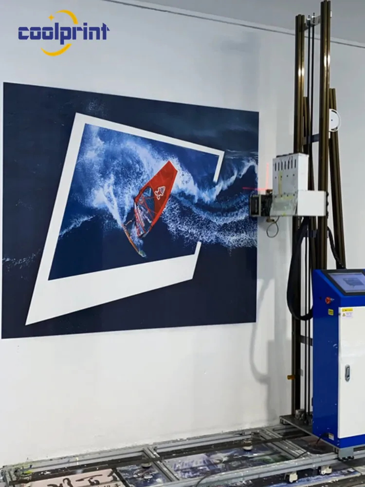 3D Inkjet Direct Mural Painting Zeescape Wall Printer Printing Machine Eco Friendly |