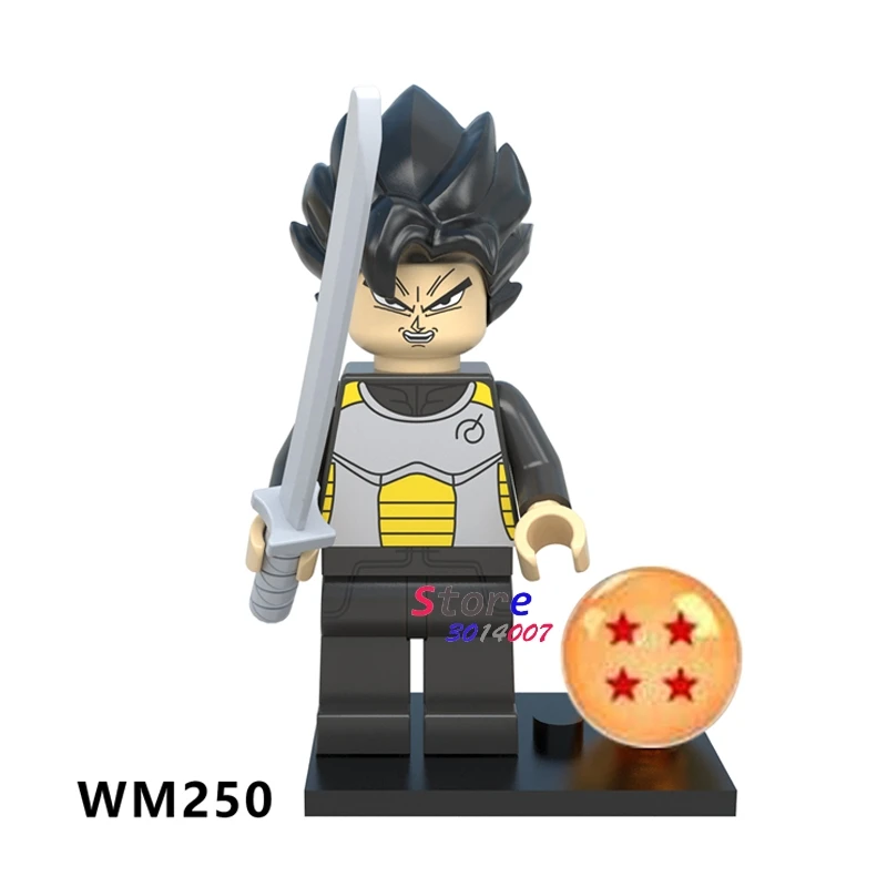 WM250 Один строительный конструктор Dragon Ball Z Goku Gotenks Torankusu Tien Shinhan Android 18 лазурит Коллекция игрушек для детей - Цвет: WM250