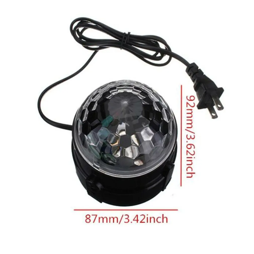 

Sound Active Mini RGB LED Wedding Party Disco Club DJ Light Crystal Magic Ball Effect Stage Lighting