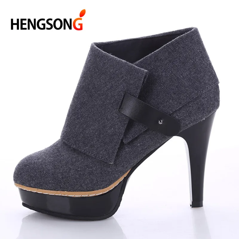 HENGSONG/ботинки из флока в европейском и американском стиле непромокаемые ботинки