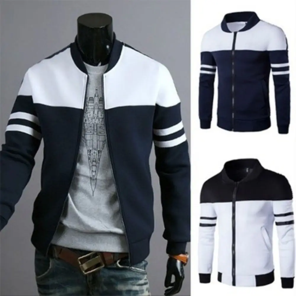 

Spring Men's Jackets Hooded Coats Casual Zipper Sweatshirts Male Tracksuit Fashion Jacket Mens Clothing Outerwear