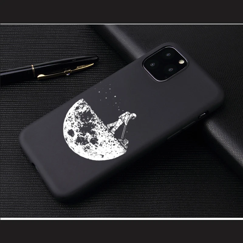 Чехол для телефона с изображением космонавта Луны, космонавта для iphone 7, 8, X, чехол для iphone 6, 7 plus, XR, XS, 11Pro, Max, планета, звезда, матовый мягкий чехол - Цвет: 06