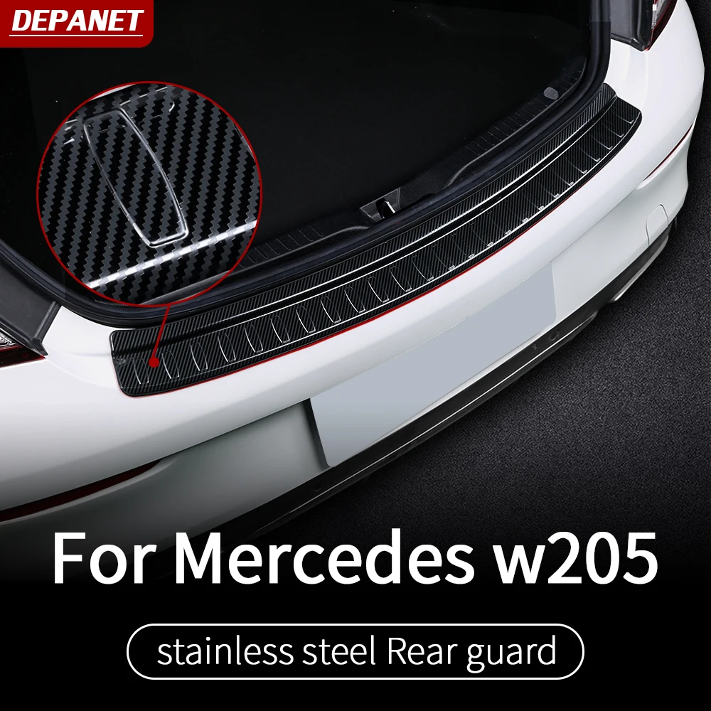 Задняя защитная накладка для Mercedes w205 amg coupe/внутренняя отделка c63 аксессуары mercedes c