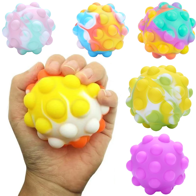 

Новые стили Popit 3D антистрессовый куб Радужный шар Kawaii Figet игрушки декомпрессионный Сжимаемый эластичный мяч детский Aldult рельефная игрушка п...