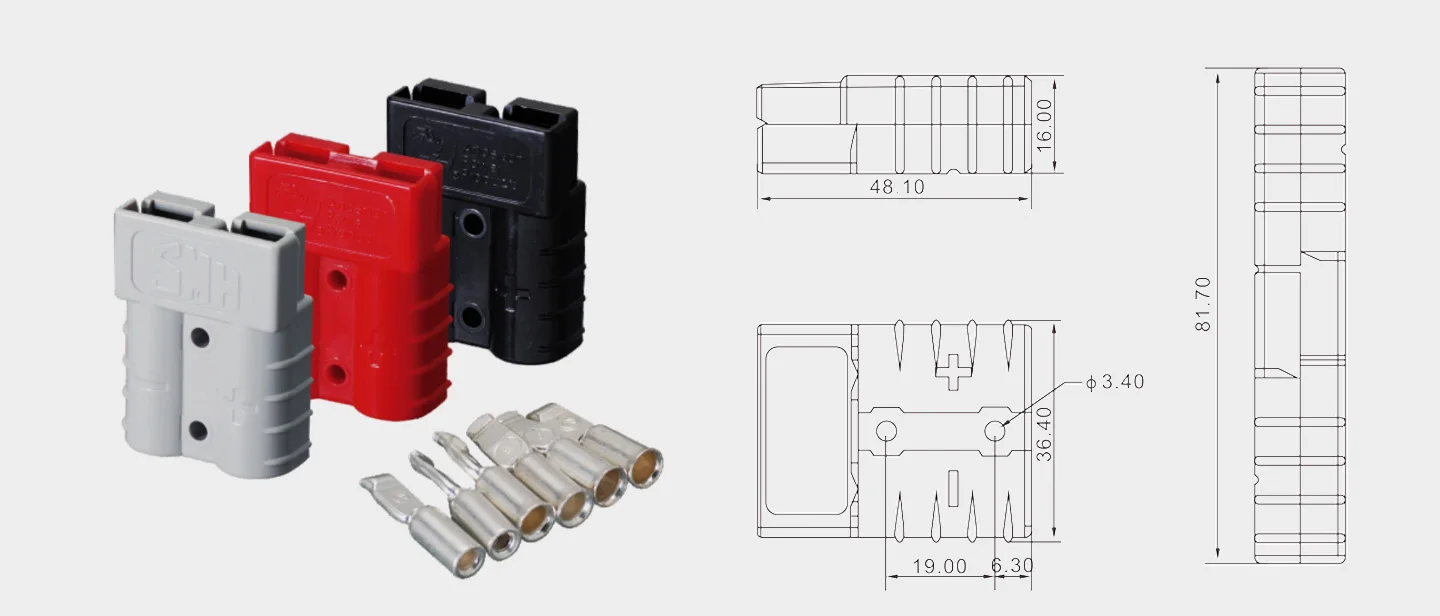 10 шт./лот Anderson разъем 120A 2/4/6 AWG разъем, Anderson разъем, клемму аккумуляторной батареи, разъем для установки на солнечной батарее, ручка, Dustyproof крышка
