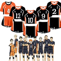 haikyuu cosplay costume hinata shoyo shirt shorts sawamura daichi uniform sports men bino high school volleyball club women