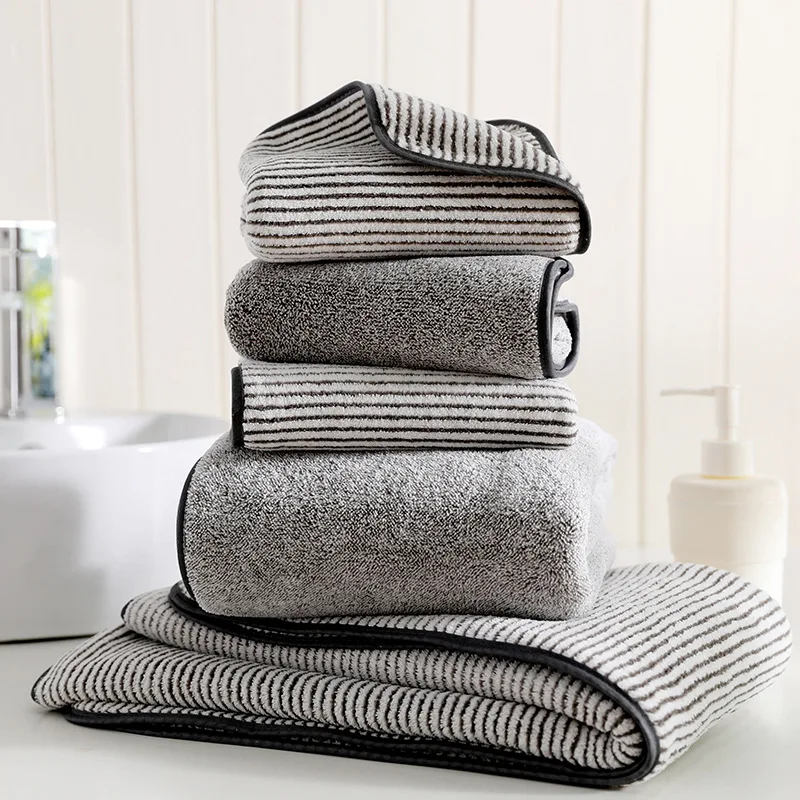 Абсорбирующее бамбуковое волокно полотенце для душа Женская быстросохнущая