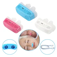 Upgrade Electric USB Anti Snoring CPAP Nose Stopping Breathing Air Purifier Silicone Nose Clip Apnea Aid Device Relieve Sleep