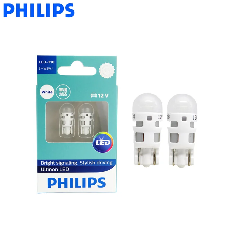 Светодиодсветильник лампа Philips W5W W21/5W P21W P21/5W T10 T20 S25 Ultinon лампы для внутреннего