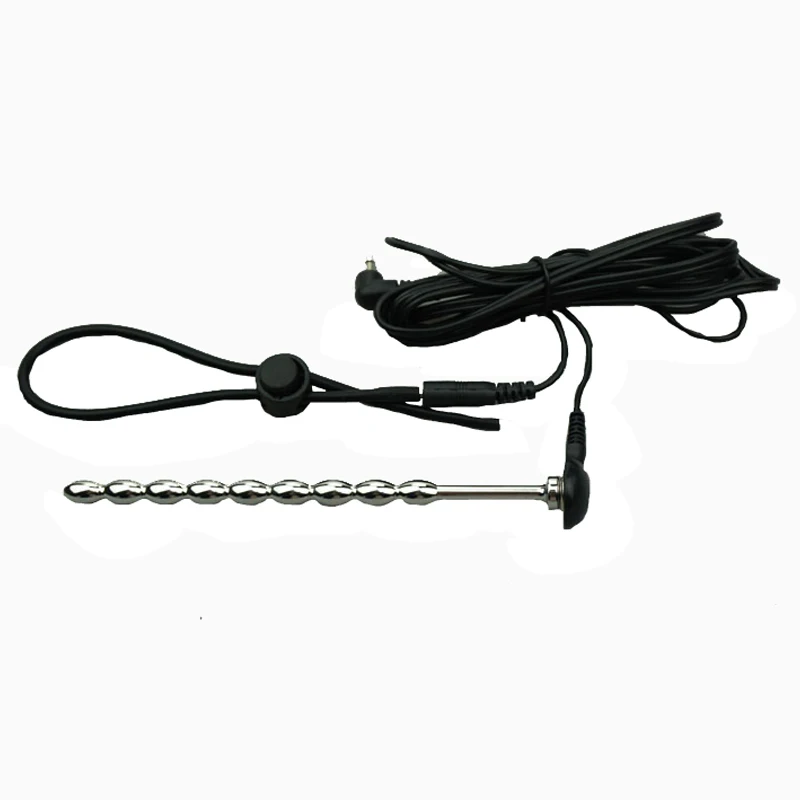 Электро-шоковая вилка для мужского пениса из нержавеющей стали катетер