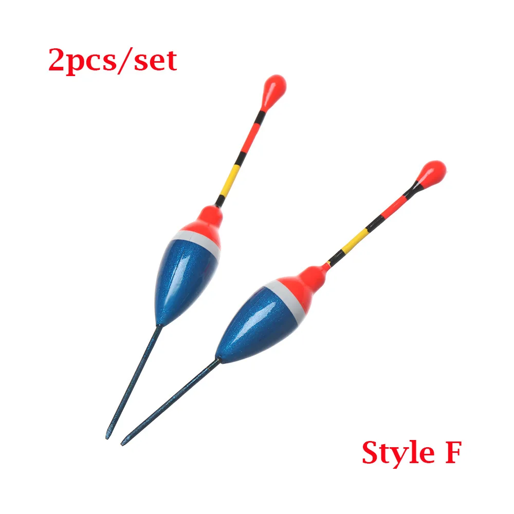 Style F 2 шт. набор поплавков для ловли со льдом, буй, рыбалка, световая палочка, Плавающие буи для рыболовных принадлежностей, различные размеры - Цвет: Style F