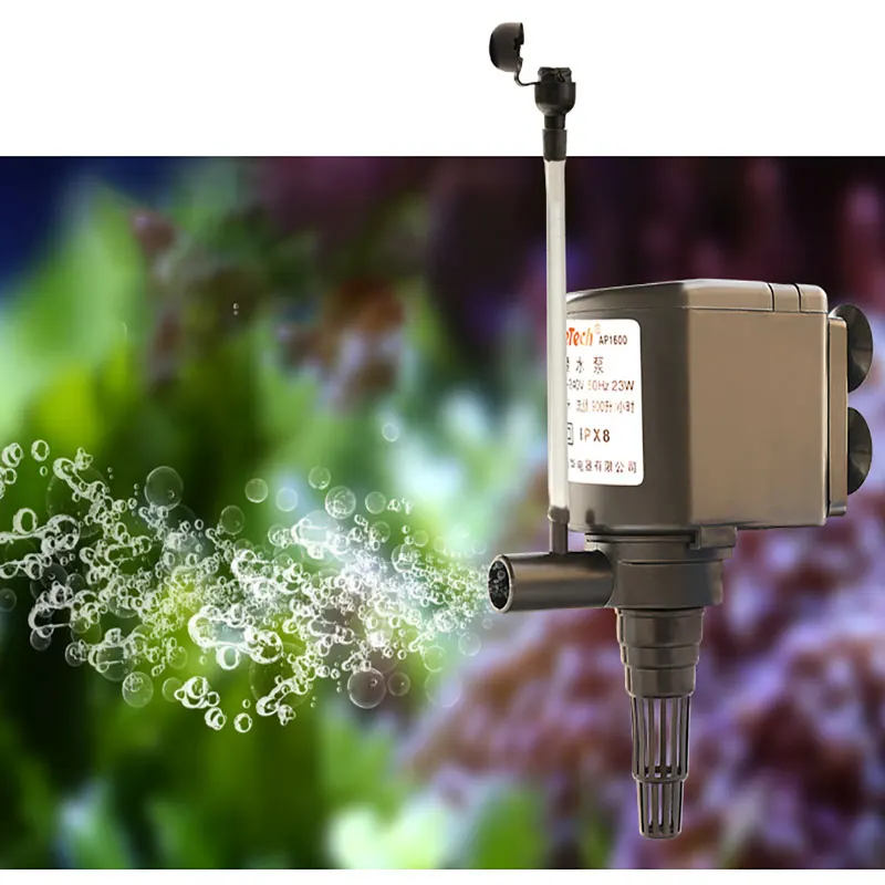 JEBO LIFETECH Aquarium submersible pump fish tank aerobic pumping water three-in-one mute filter | Дом и сад