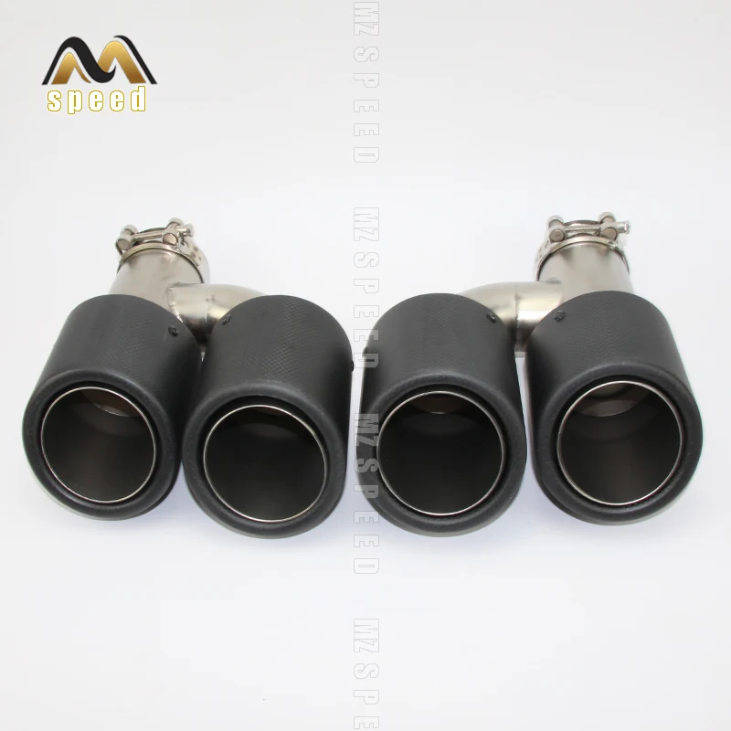 Автомобильные аксессуары трубы с двойным углеродным волокном из нержавеющей