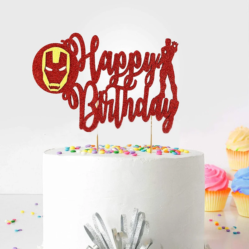 Украшение для торта мстители Disney топпер в виде супергероев Человек-паук Халк