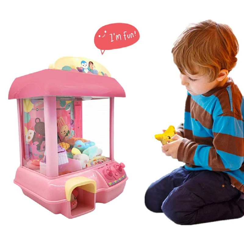 Usb зарядка Acrade дети Catcher Удаленная игра игрушка конфеты Зажим с захватом кукла большой коготь кран машина детские забавные рождественские подарки