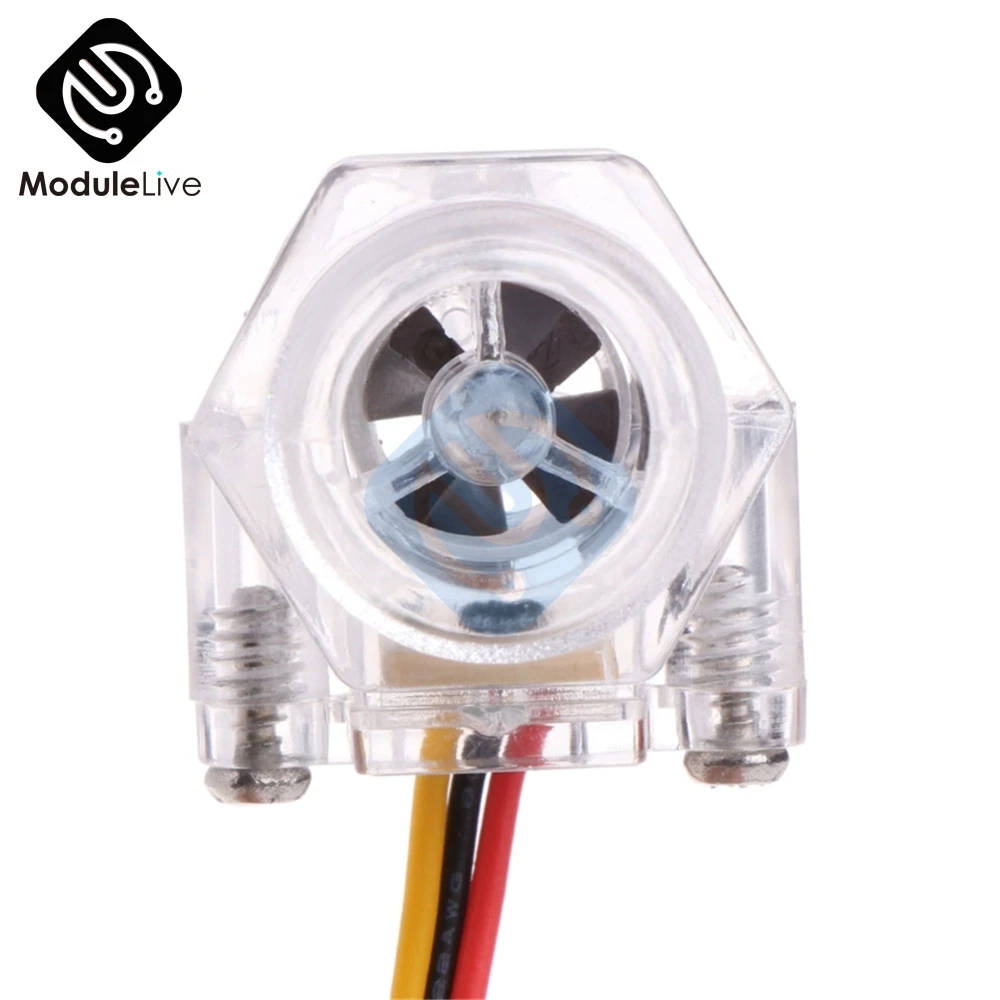 DN15 G1/2 дюйма Прозрачный расходомер для воды зал датчик потока индикатор счетчик