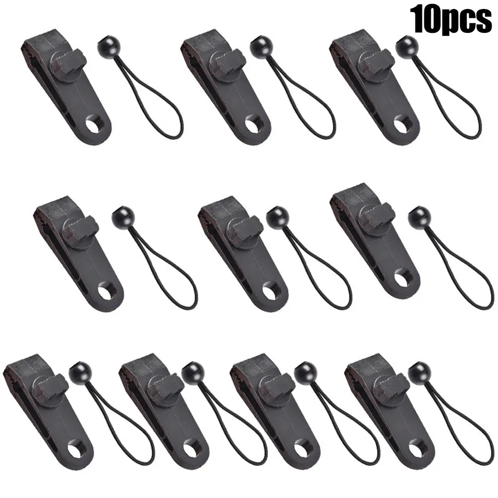 

Tool Tarp Clips 10pcs Black Camping Clamp Heavy Duty Tarpaulin Durable
