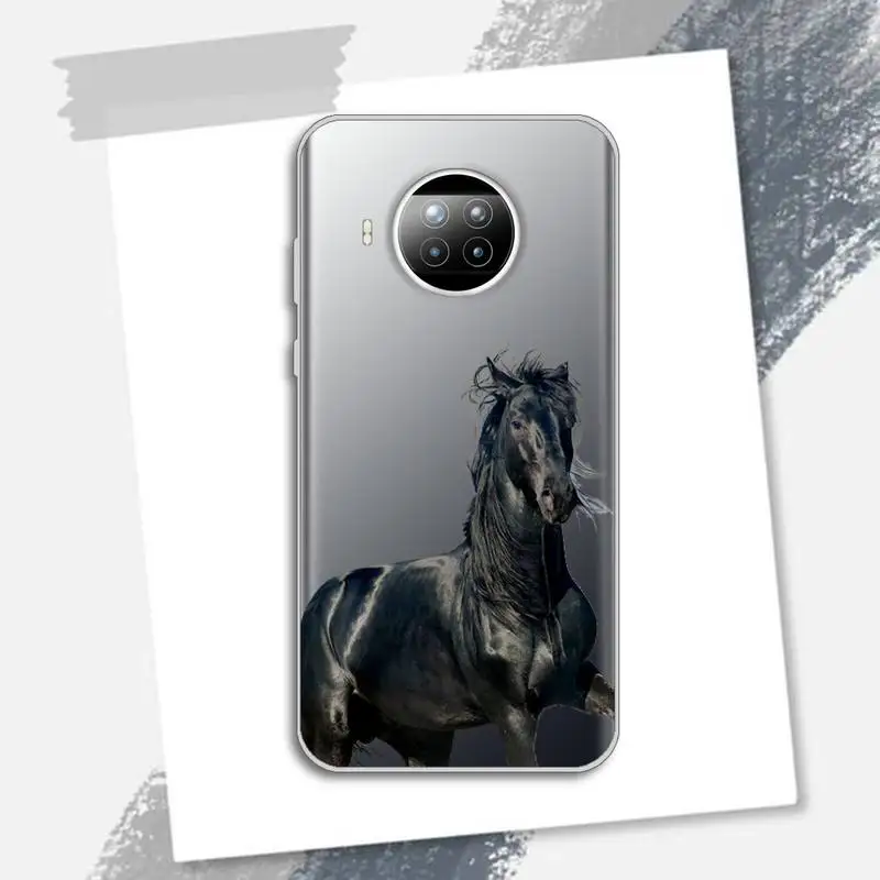 

Cool running horse Phone Case Transparent for xiaomi redmi note 8 9 9s 11 10t lite pro