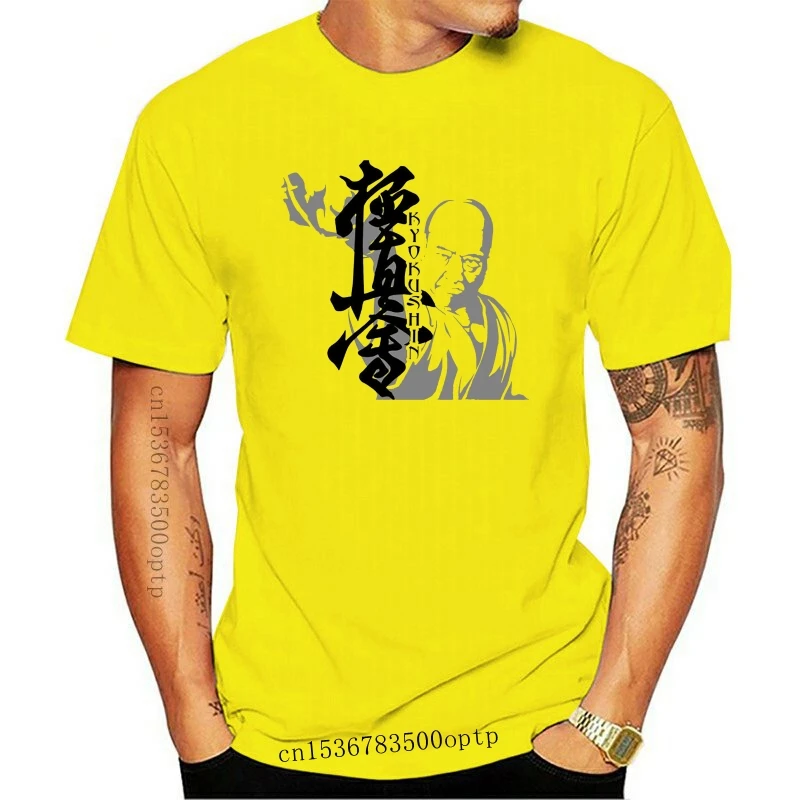 

New Kyokushin Oyama Kyokushinkay Karate T-Shirt Funny Fight Shinkyokushin Sumie 2021 T Shirt Men Funny Short Sleeve Custom Tee