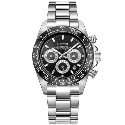 LOREO 2021 Новые автоматические часы с керамической рамкой для мужчин 20 бар часы для дайвинга Роскошные Брендовые мужские часы с сапфировым стеклом мужские часы