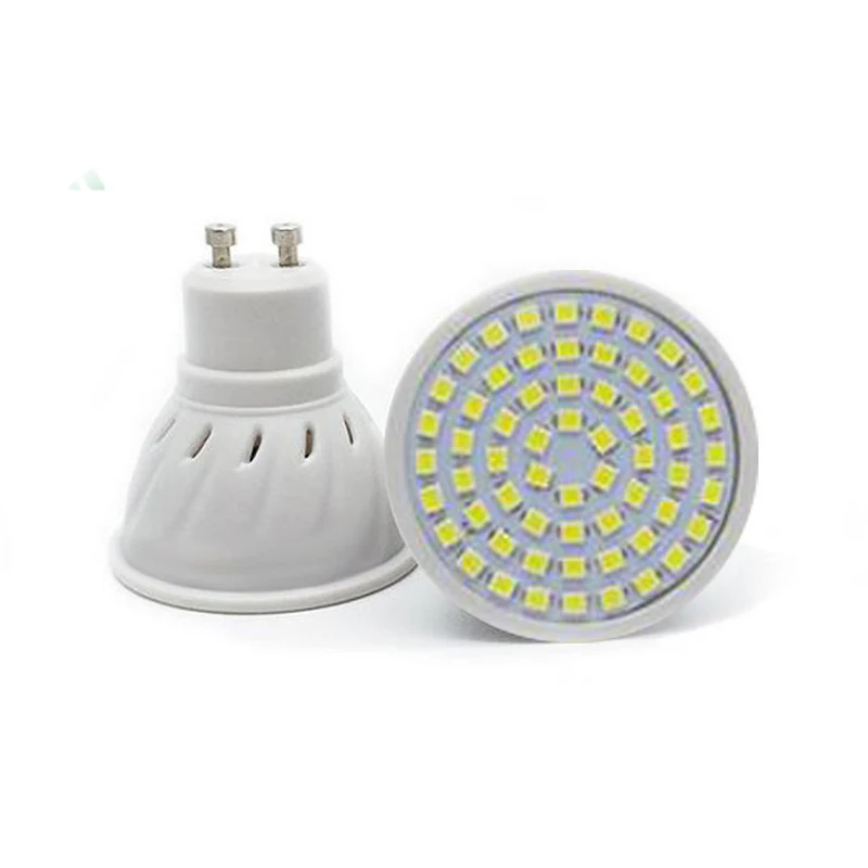 AC 220 240V GU10 Светодиодная лампа с клиновидным цоколем 2835 Светодиодный прожектор