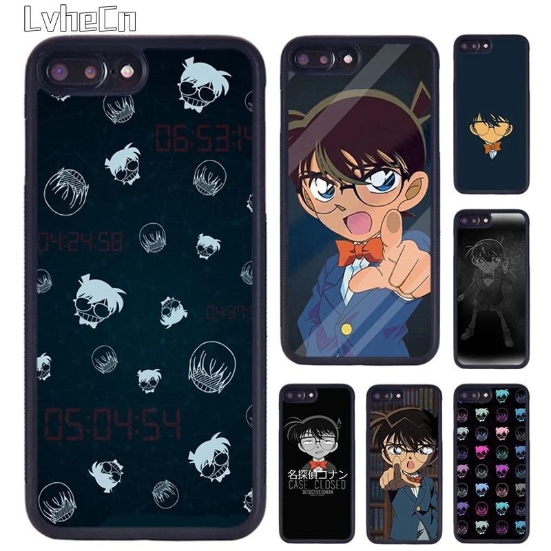 LvheCn Детектив Конан аниме чехол для телефона iPhone 5 SE 6s 7 8 Plus 11 12 Pro X XR XS Max Samsung galaxy S7 S8