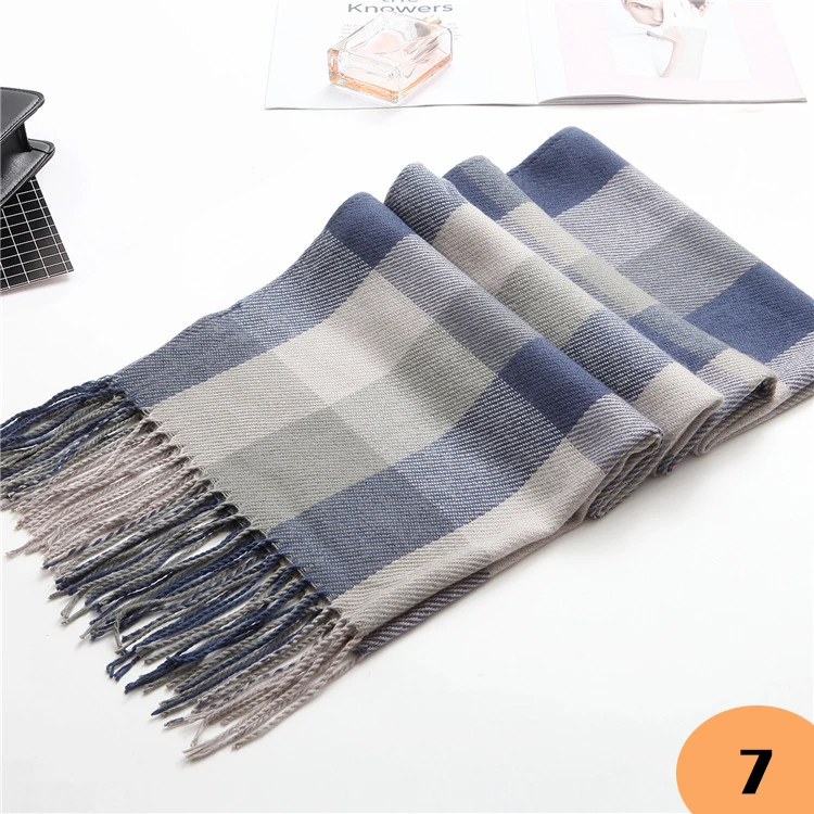 

Hot Autumn Winter Female Wool Scarf Women Cashmere Scarves Wide Lattices Long Shawl Wrap Blanket Warm Tippet wholesale
