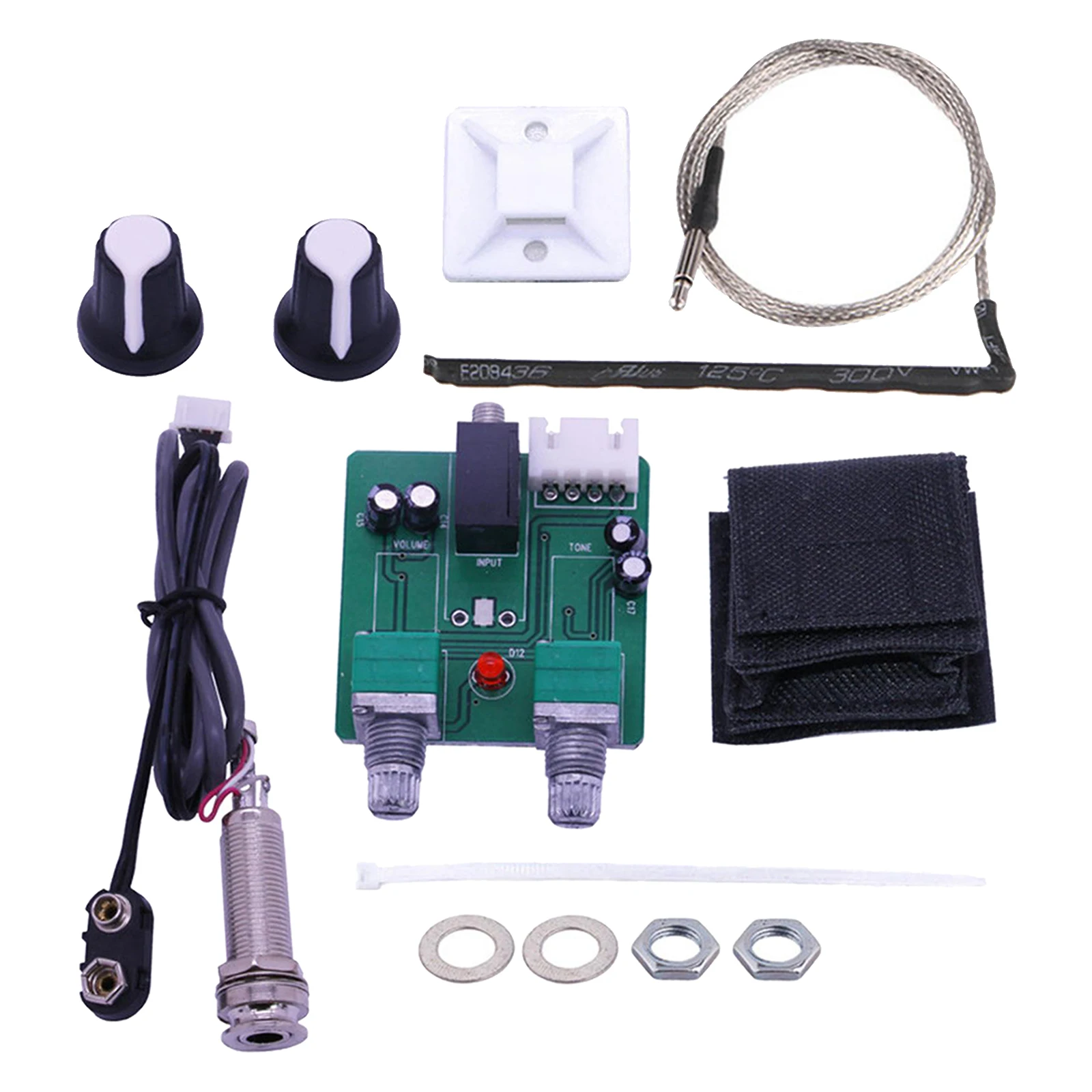 5 полосный эквалайзер Пикап тюнер для акустической гитары музыкальный сменный