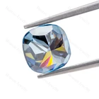 Ювелирные изделия Bouron, ярко-синий цвет, Муассанит, колотый лед, свободный драгоценный камень