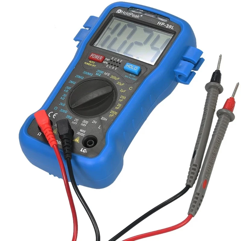 Цифровой мини мультиметр HoldPeak тестер с автоматическим выбором диапазона True RMS NCV