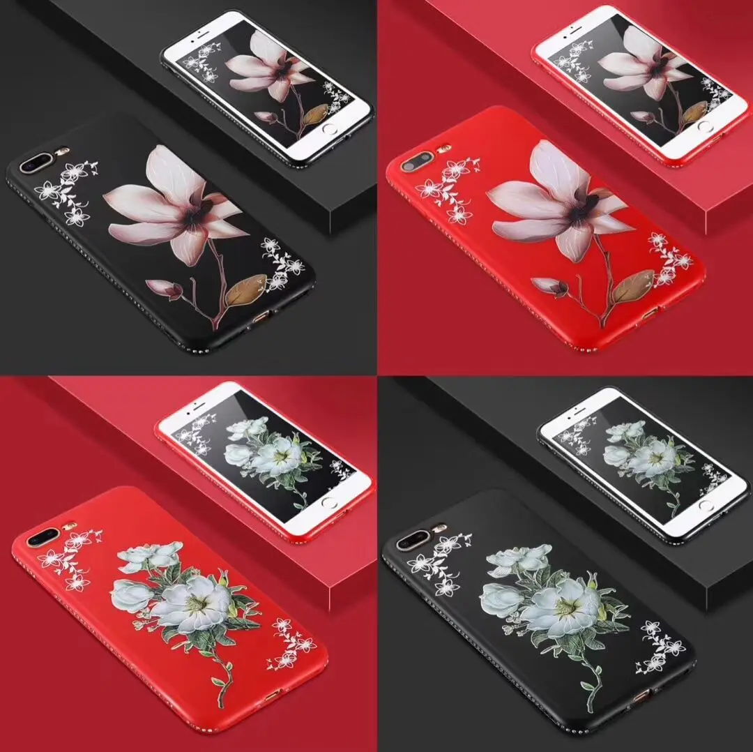Матовый мягкий чехол из ТПУ с рисунком жасминовой лилии и украшениями для iPhone 11 Pro