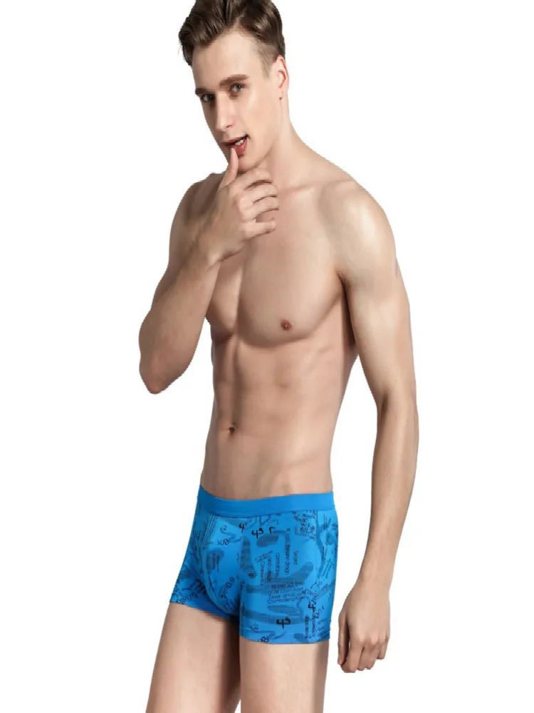 4 Pack Men Boxers Underwear Bamboo Fiber Sexy Boxershorts Mens Pants Breathable Male panties Calecon Homme Ondergoed Mannen