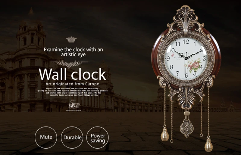 Meijswxj большие настенные часы Saat Reloj Relogio de parede Европейский стиль часы Duvar Saati Horloge Murale деревянные немой часы с маятником
