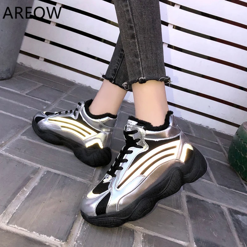 

2020 Fashion New Women Vulcanize Shoes Women Sneakers Winter Ladies Causal Shoes Woman Suede Platform Shoes Female Sneakers