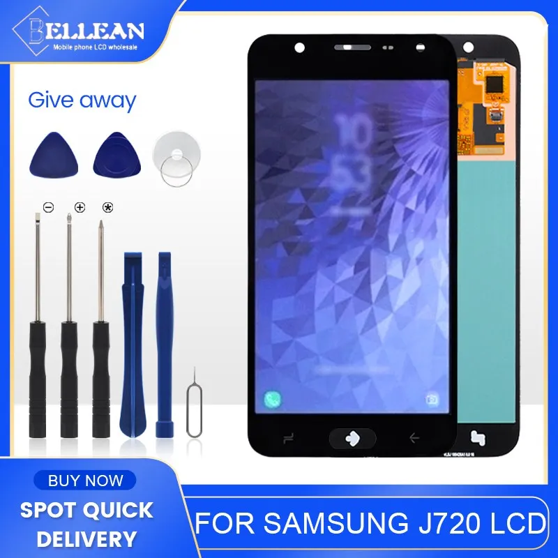 Catteny J7 2018 дисплей для Samsung Galaxy J720 ЖК-дисплей с сенсорным экраном дигитайзер сборка