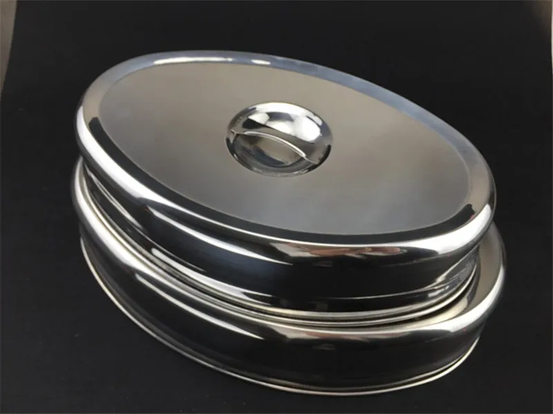Овальная крышка из нержавеющей стали для западного ресторана толстая круглая