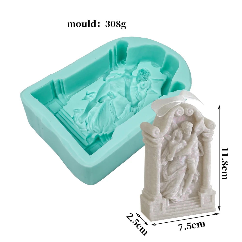 

TS0283 Angel Couples Clay Resin Moulds DIY Silicone Moulds Wedding Candle Decoration Gift Creative PRZY